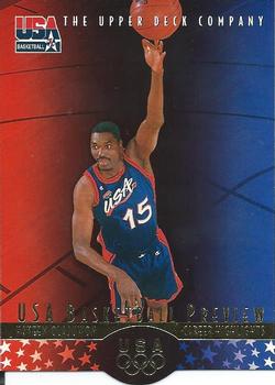 1996 Upper Deck USA #24 Hakeem Olajuwon Front