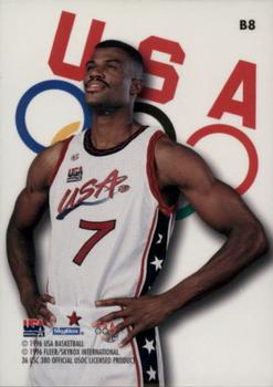 1996 SkyBox USA - Bronze #B8 David Robinson Back