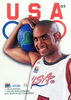 1996 SkyBox USA - Gold #G2 Grant Hill Back