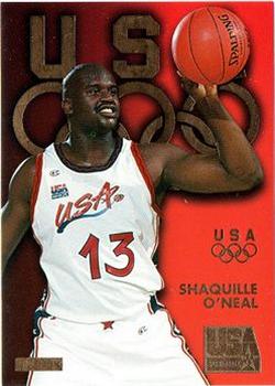 1996 SkyBox USA - Gold #G7 Shaquille O'Neal Front