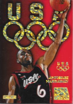 1996 SkyBox USA - Gold Sparkle #G1 Anfernee Hardaway Front