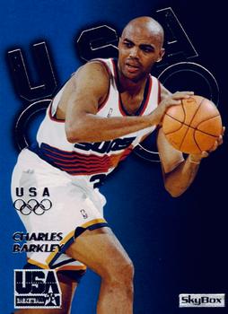 1996 SkyBox USA - Silver #S11 Charles Barkley Front