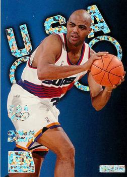 1996 SkyBox USA - Silver Sparkle #S11 Charles Barkley Front