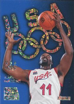 1996 SkyBox USA - Silver Sparkle #S3 Karl Malone Front