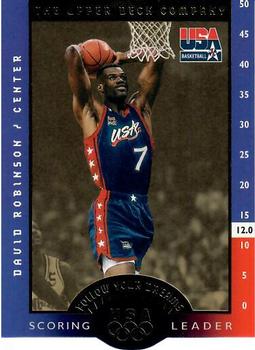 1996 Upper Deck USA - Follow Your Dreams Exchange Gold #FD2 David Robinson Front