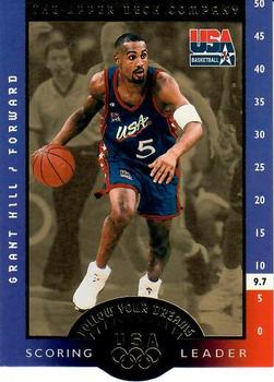 1996 Upper Deck USA - Follow Your Dreams Exchange Gold #FD5 Grant Hill Front