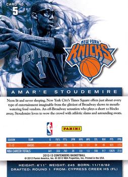 2012-13 Panini Contenders #5 Amare Stoudemire Back