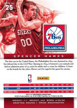 2012-13 Panini Contenders #25 Spencer Hawes Back