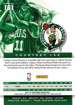 2012-13 Panini Contenders #161 Courtney Lee Back