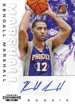2012-13 Panini Contenders #212 Kendall Marshall Front