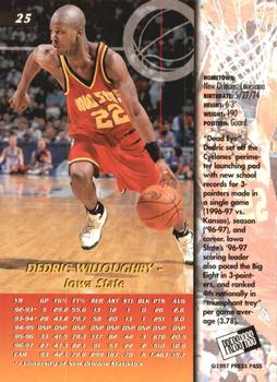 1997 Press Pass #25 Dedric Willoughby Back