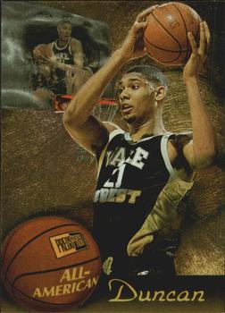1997 Press Pass - All-American #A1 Tim Duncan Front
