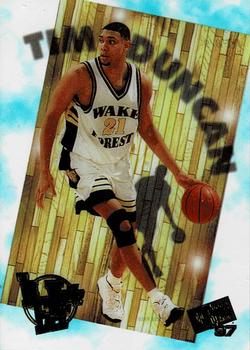 1997 Press Pass - In Your Face #IYF8 Tim Duncan Front