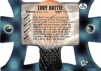 1997 Press Pass - Net Burners #NB4 Tony Battie Back