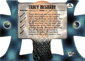 1997 Press Pass - Net Burners #NB8 Tracy McGrady Back