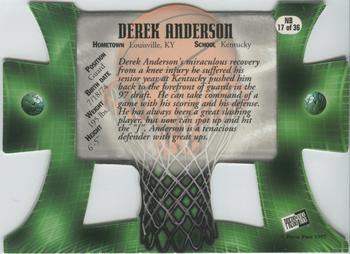 1997 Press Pass - Net Burners #NB17 Derek Anderson Back
