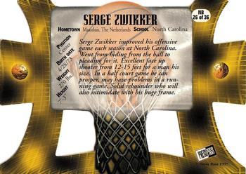 1997 Press Pass - Net Burners #NB26 Serge Zwikker Back