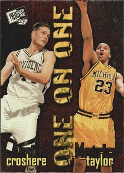 1997 Press Pass - One On One #9 Austin Croshere / Maurice Taylor Front
