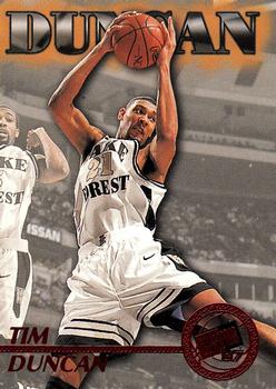1997 Press Pass - Red Zone #45 Tim Duncan Front