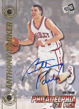 1997 Press Pass Double Threat - Autographs #NNO Anthony Parker Front