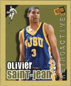 1997 Press Pass Double Threat - Retroactive #11 Olivier Saint-Jean Front