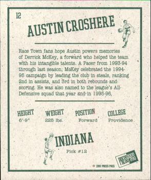 1997 Press Pass Double Threat - Retroactive #12 Austin Croshere Back