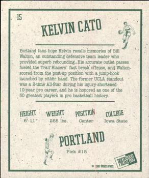 1997 Press Pass Double Threat - Retroactive #15 Kelvin Cato Back
