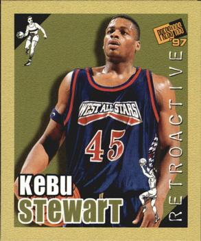 1997 Press Pass Double Threat - Retroactive #31 Kebu Stewart Front