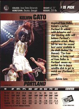 1997 Press Pass Double Threat - Silver #15 Kelvin Cato Back