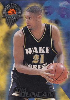 1997 Wheels Rookie Thunder #1 Tim Duncan Front