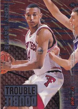 1997 Wheels Rookie Thunder - Double Trouble #DT05 Tim Duncan / Tony Battie Back