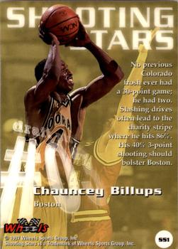 1997 Wheels Rookie Thunder - Shooting Stars #SS1 Chauncey Billups Back