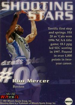 1997 Wheels Rookie Thunder - Shooting Stars #SS10 Ron Mercer Back