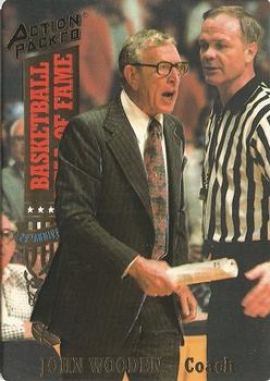 1993 Action Packed Hall of Fame #12 John Wooden Front