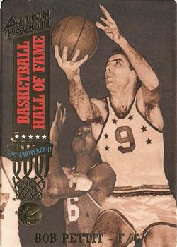 1993 Action Packed Hall of Fame #31 Bob Pettit Front