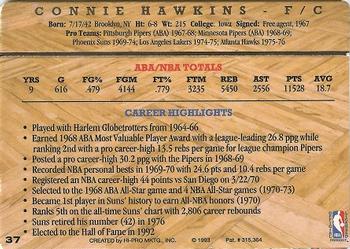 1993 Action Packed Hall of Fame #37 Connie Hawkins Back