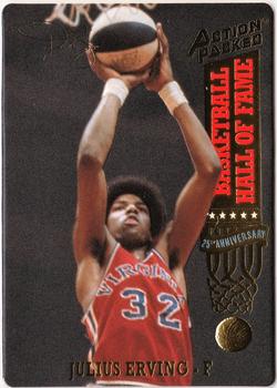 1993 Action Packed Hall of Fame #70 Julius Erving Front