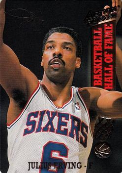 1993 Action Packed Hall of Fame #72 Julius Erving Front