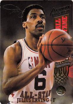 1993 Action Packed Hall of Fame #71 Julius Erving Front