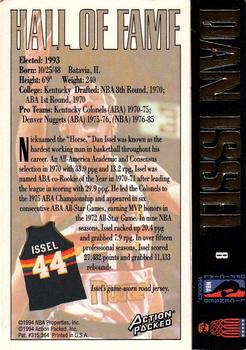1995 Action Packed Hall of Fame #8 Dan Issel Back