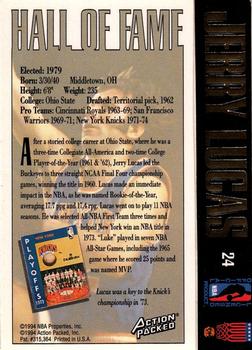 1995 Action Packed Hall of Fame #24 Jerry Lucas Back