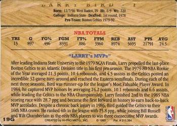 1993 Action Packed Hall of Fame - 24K Gold #19G Larry Bird Back