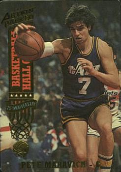 1993 Action Packed Hall of Fame - 24K Gold #39G Pete Maravich Front