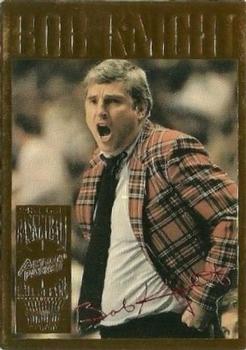 1995 Action Packed Hall of Fame - 24K Gold #12G Bob Knight Front