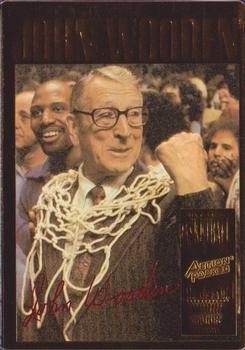 1995 Action Packed Hall of Fame - 24K Gold #16G John Wooden Front