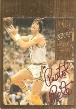 1995 Action Packed Hall of Fame - 24K Gold #26G Pete Maravich Front
