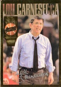 1995 Action Packed Hall of Fame - Autographs #3 Lou Carnesecca Front