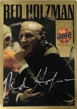 1995 Action Packed Hall of Fame - Autographs #4 Red Holzman Front