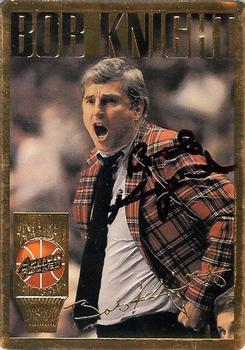 1995 Action Packed Hall of Fame - Autographs #12 Bob Knight Front
