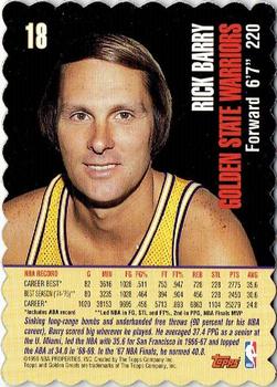 1998 Topps Golden Greats - Laser Cuts #18 Rick Barry Back